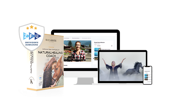 NaturalHealingCoach Ausbildung auf Laptop und Tablet
